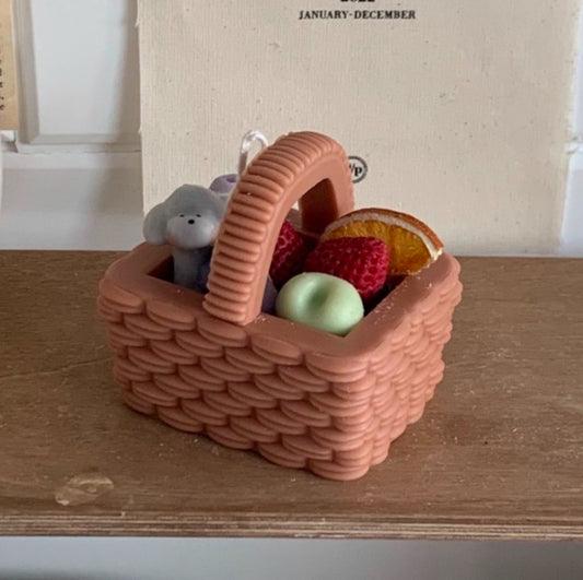 Square Flower Basket Candle Mold