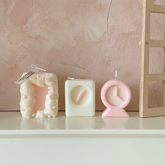 Square/Round Clock Candle Mold