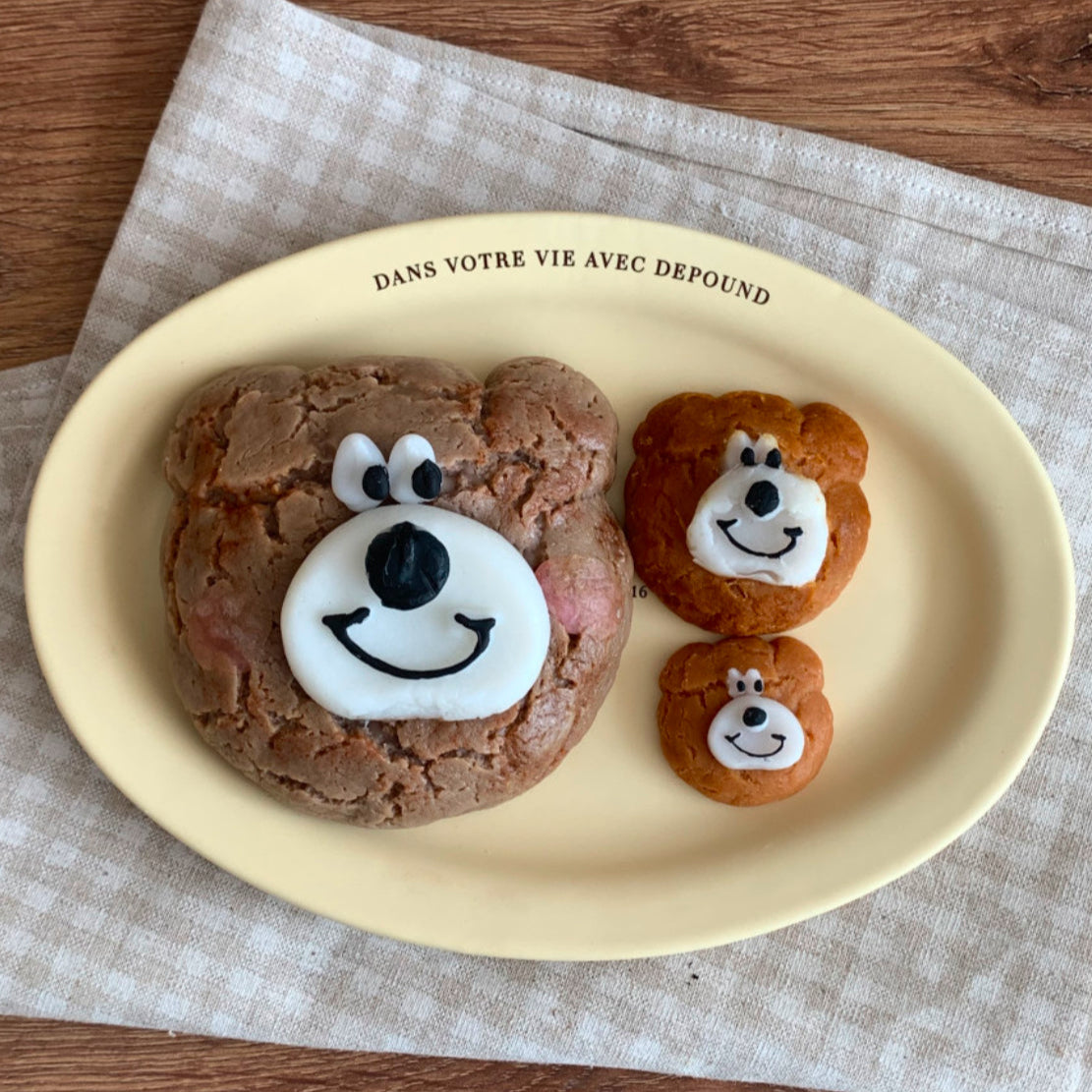 Large/Medium/Mini Bear Cookie Candle Mold