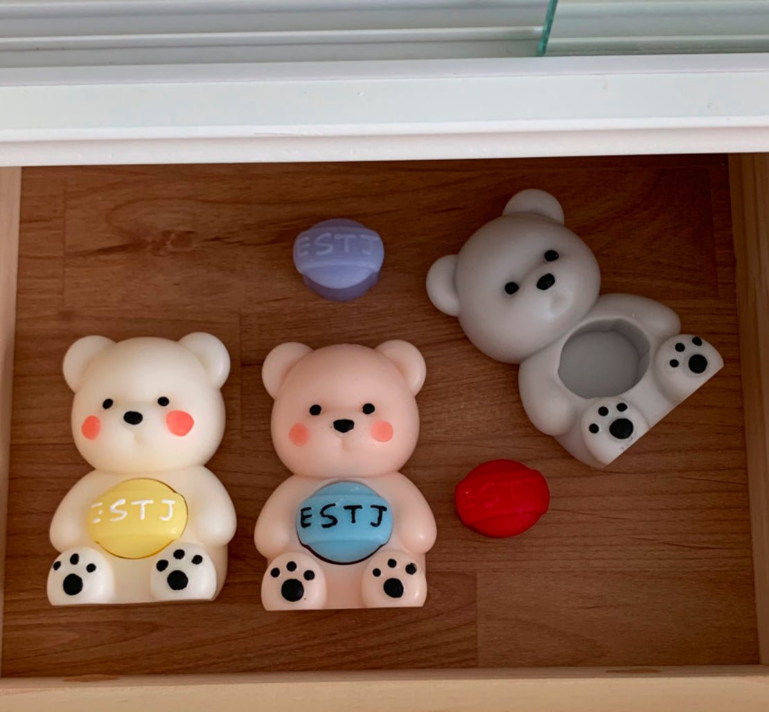 MBTI Bear Candle Mold