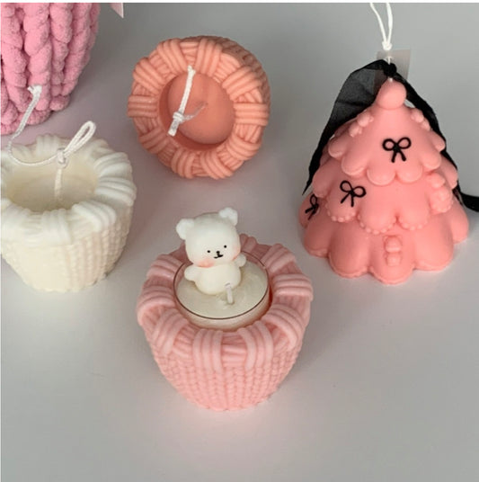 Knit Pot Candle Mold