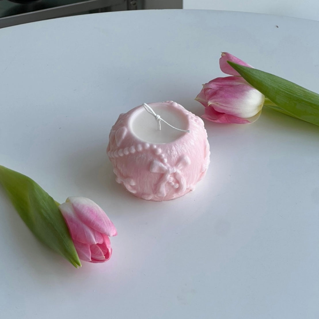 Lovely Pearl Bowl Candle Mold
