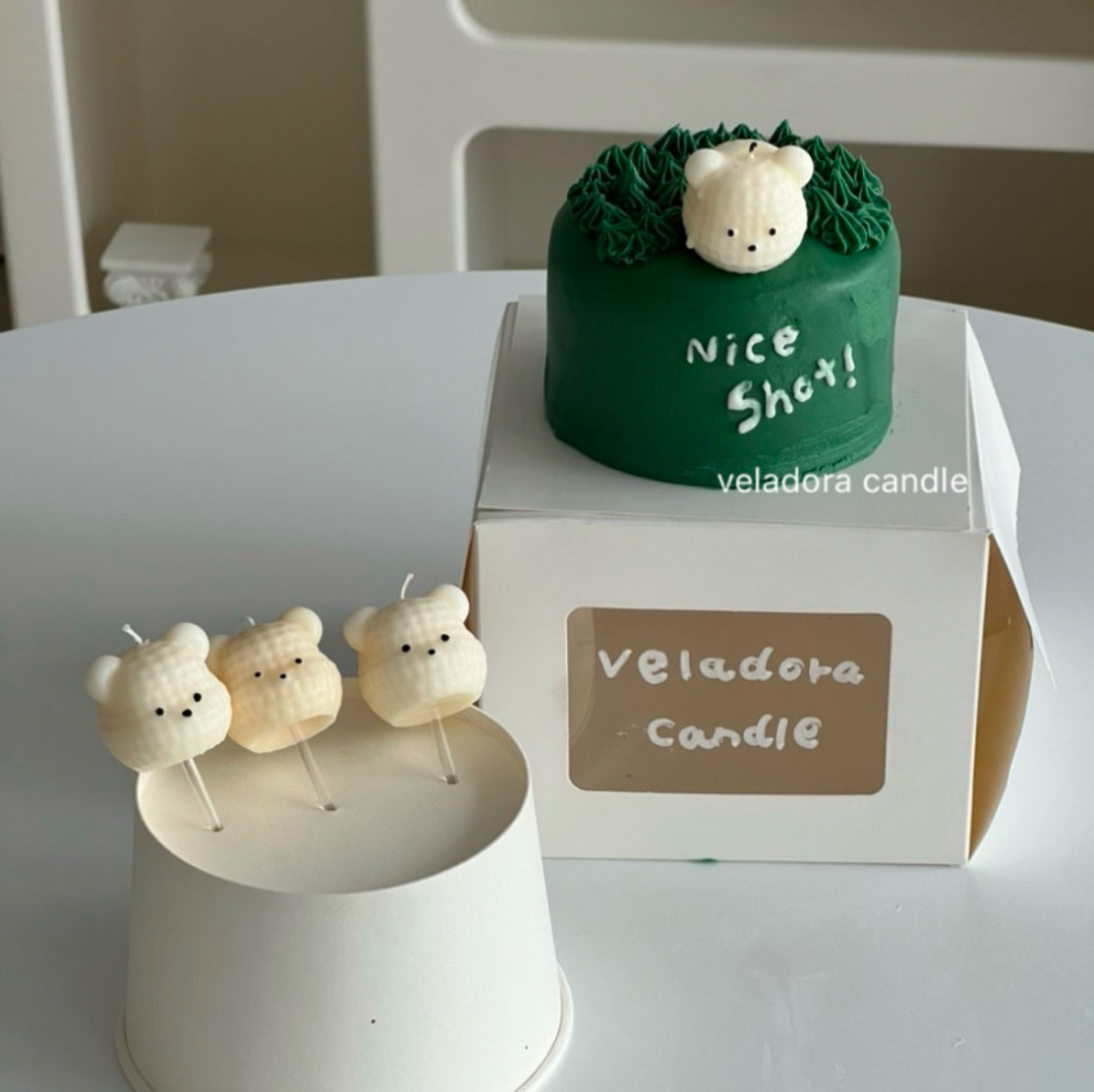 Golf Bear Candle Mold