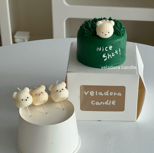 Golf Bear Candle Mold