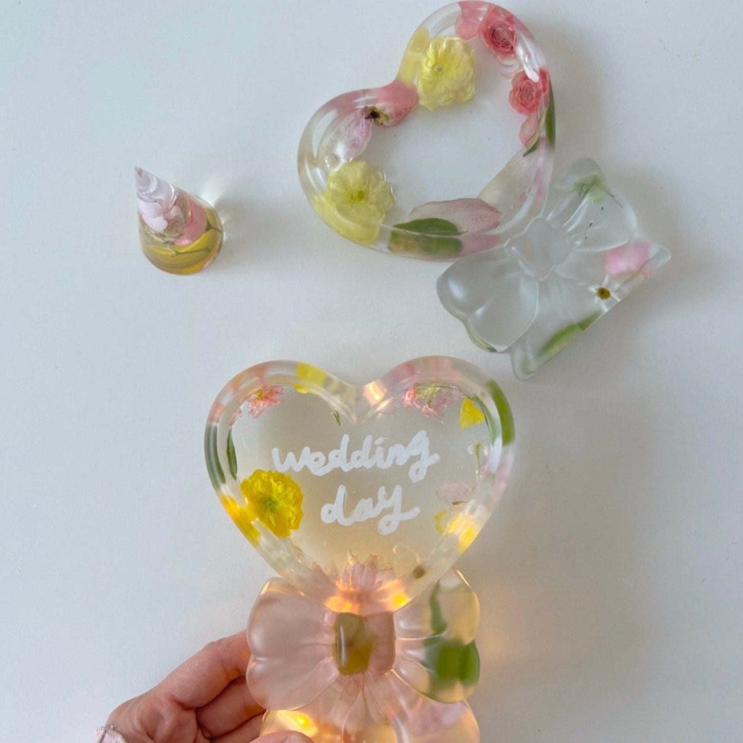 Heart Ribbon Candle/Resin Mold