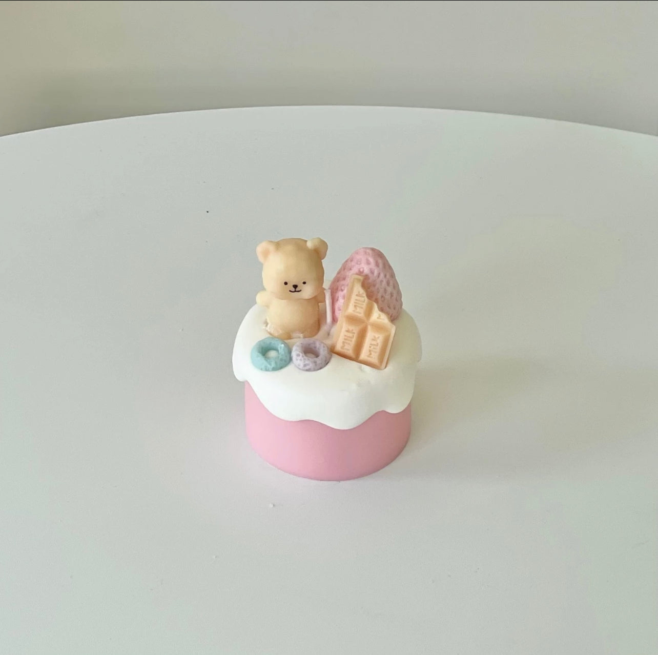 Handmade Scented Mini Bear Cake Candle