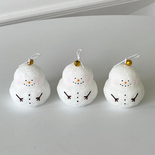 Handmade Scented Snowflake Snowman Candle