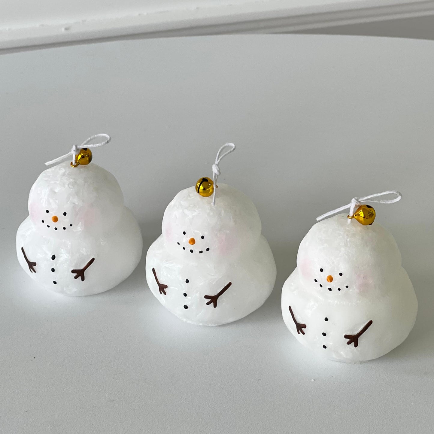 Handmade Scented Snowflake Snowman Candle