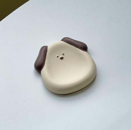 Handmade Puppy Jesmonite Jewerly Tray