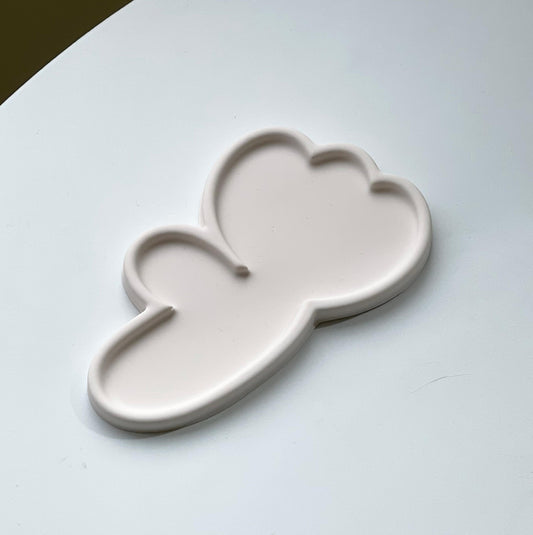 Handmade Flower Shaped Jesmonite Jewerly Tray