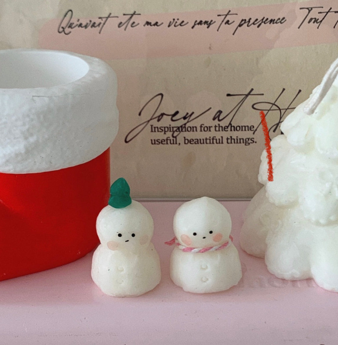 Christmas Mini Snowman Candle Mold