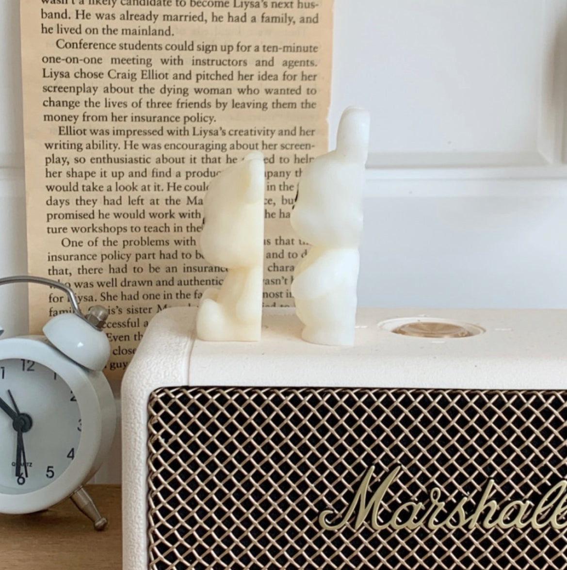 2in1 Bbogom Bear / Bunny 2D Candle Aroma Stone Mold