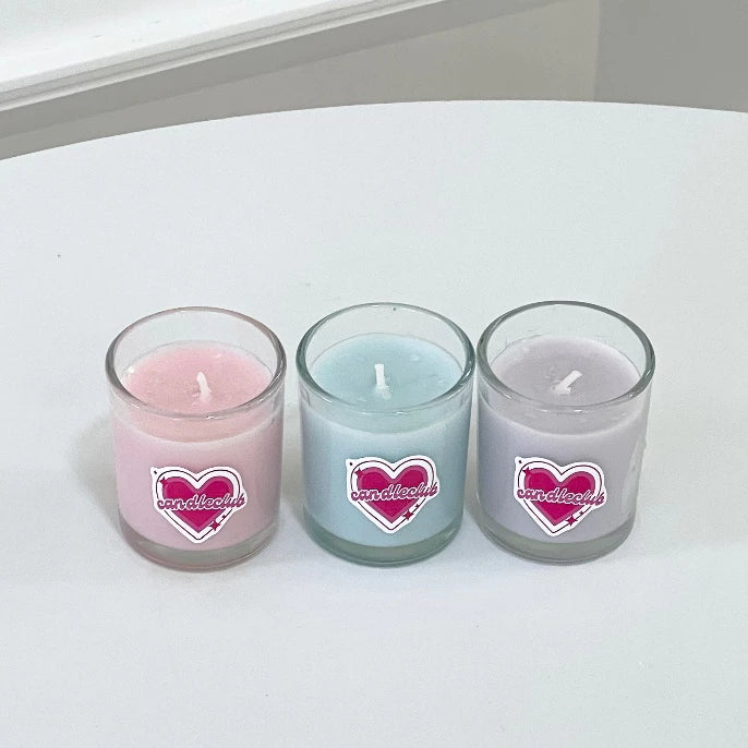 Handmade Scented Glitter Container Candle 3in1 Set