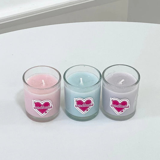 Handmade Scented Glitter Container Candle 3in1 Set