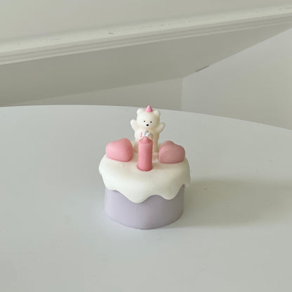 Handmade Scented Birthday Mini Cake Candle