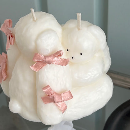 Hug Rabbit Candle Mold