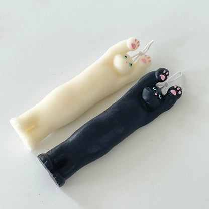Handmade Scented Hands Up Cat Pillar Candle